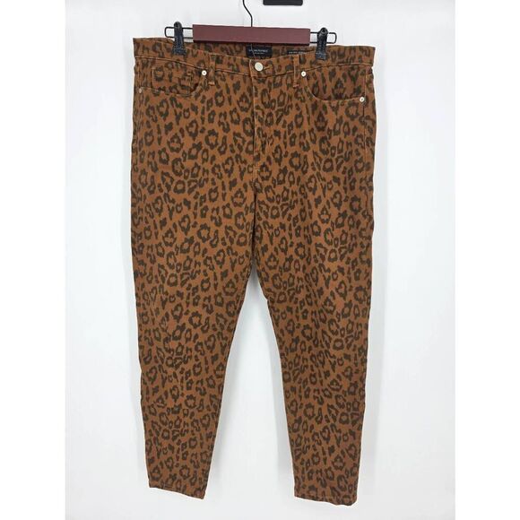 Banana Republic Women's Mid rise skinny leopard‎ jeans Size 33 - Picture 2 of 5